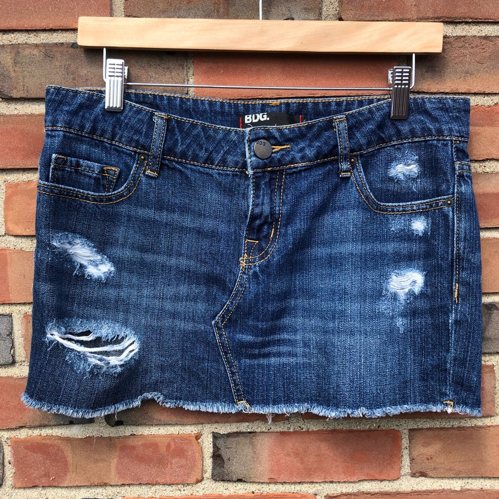 Urban Outfitters BDG Blue Denim Mini Skirt Size 6